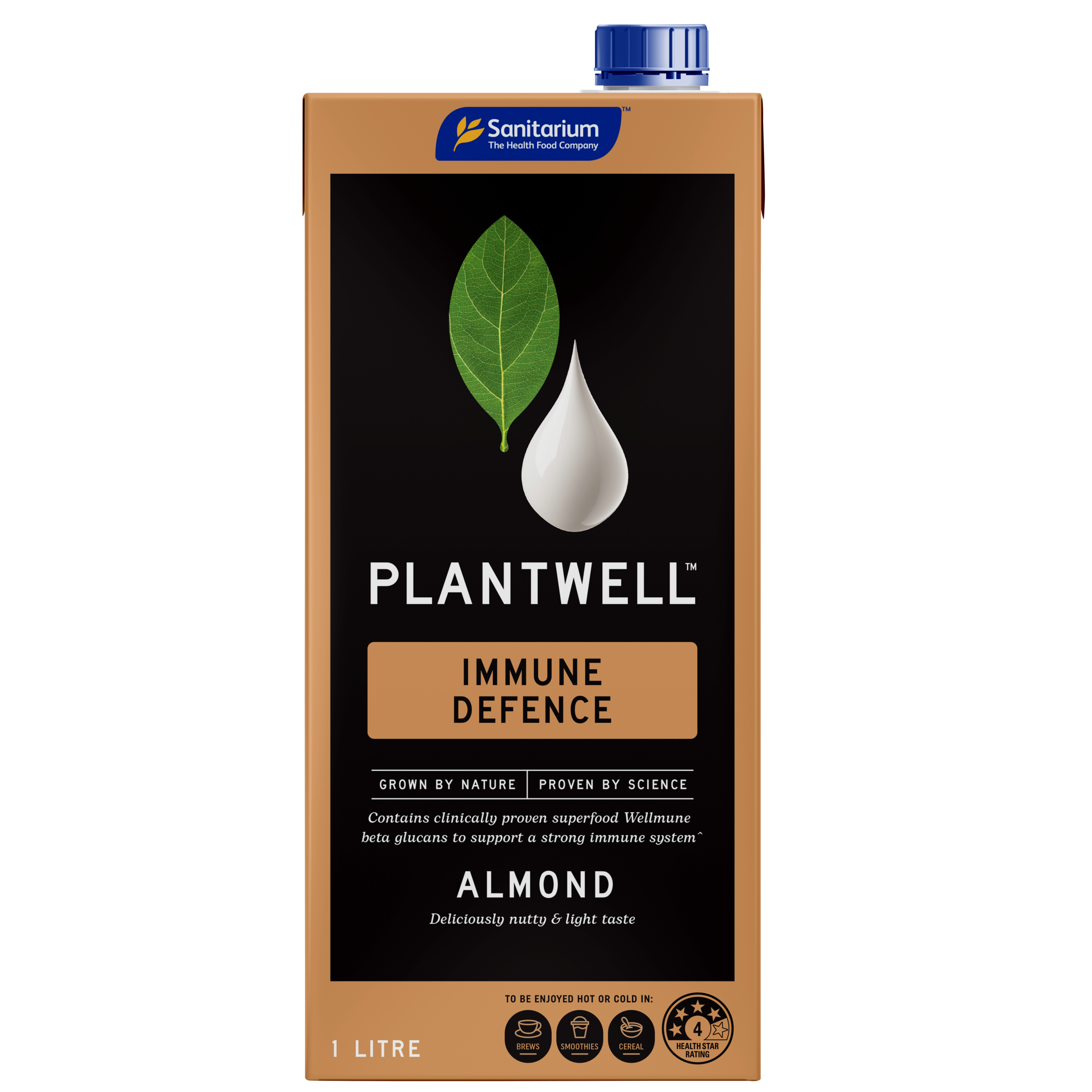 Sanitarium Plantwell Immune Defence Almond 1L pack