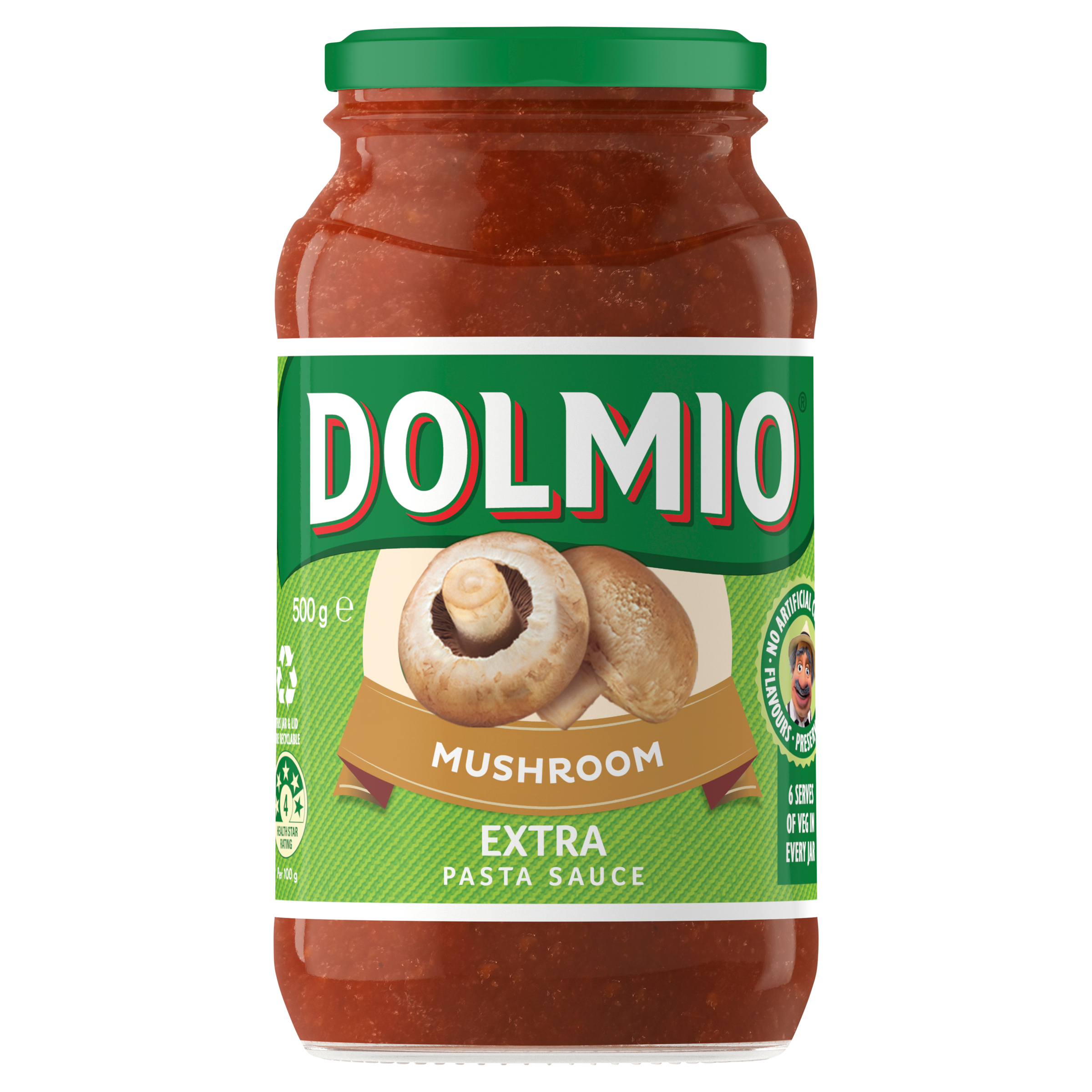 Dolmio Extra Mushroom Pasta Sauce 500g pack