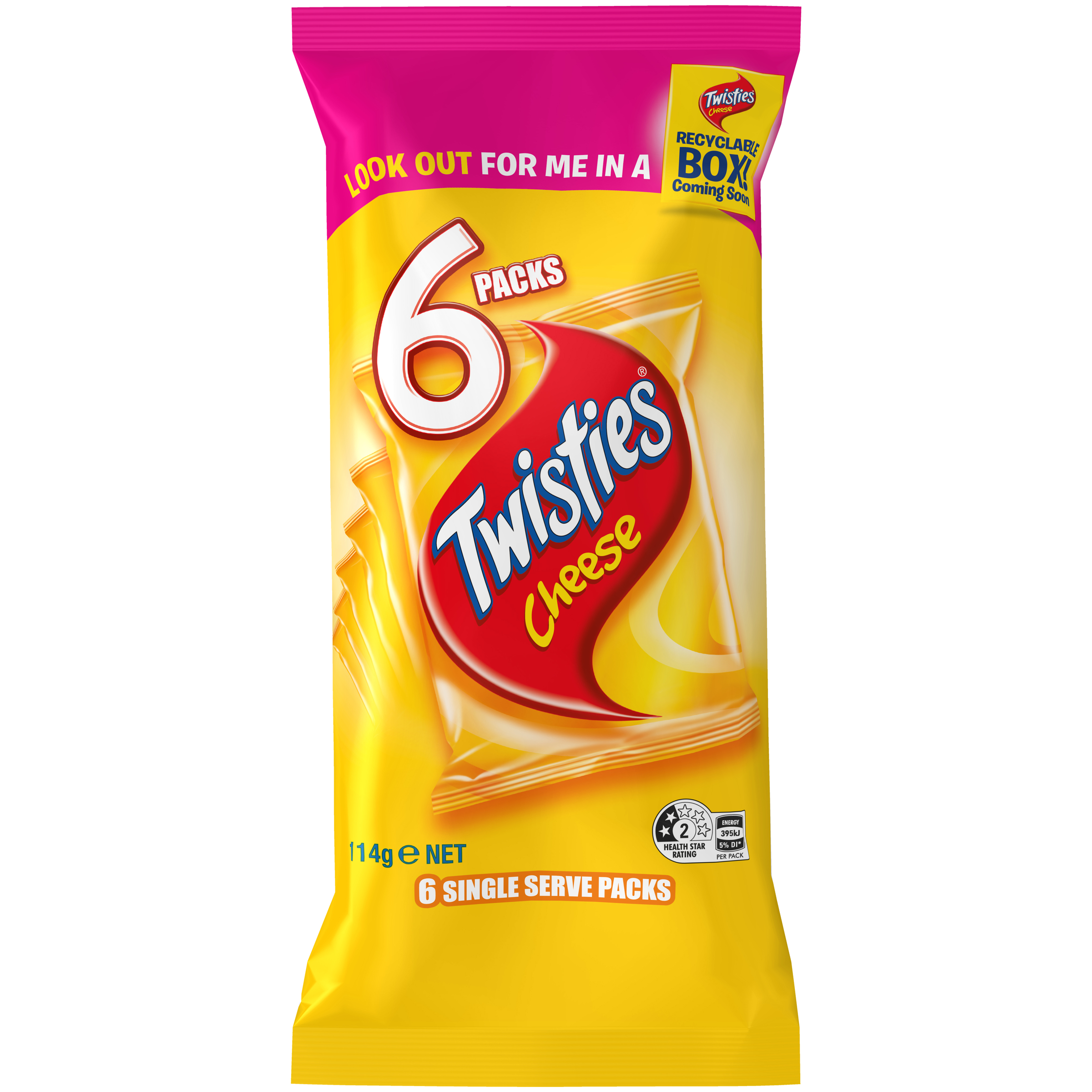 Twisties Extruded Snacks Cheese 114 G pack