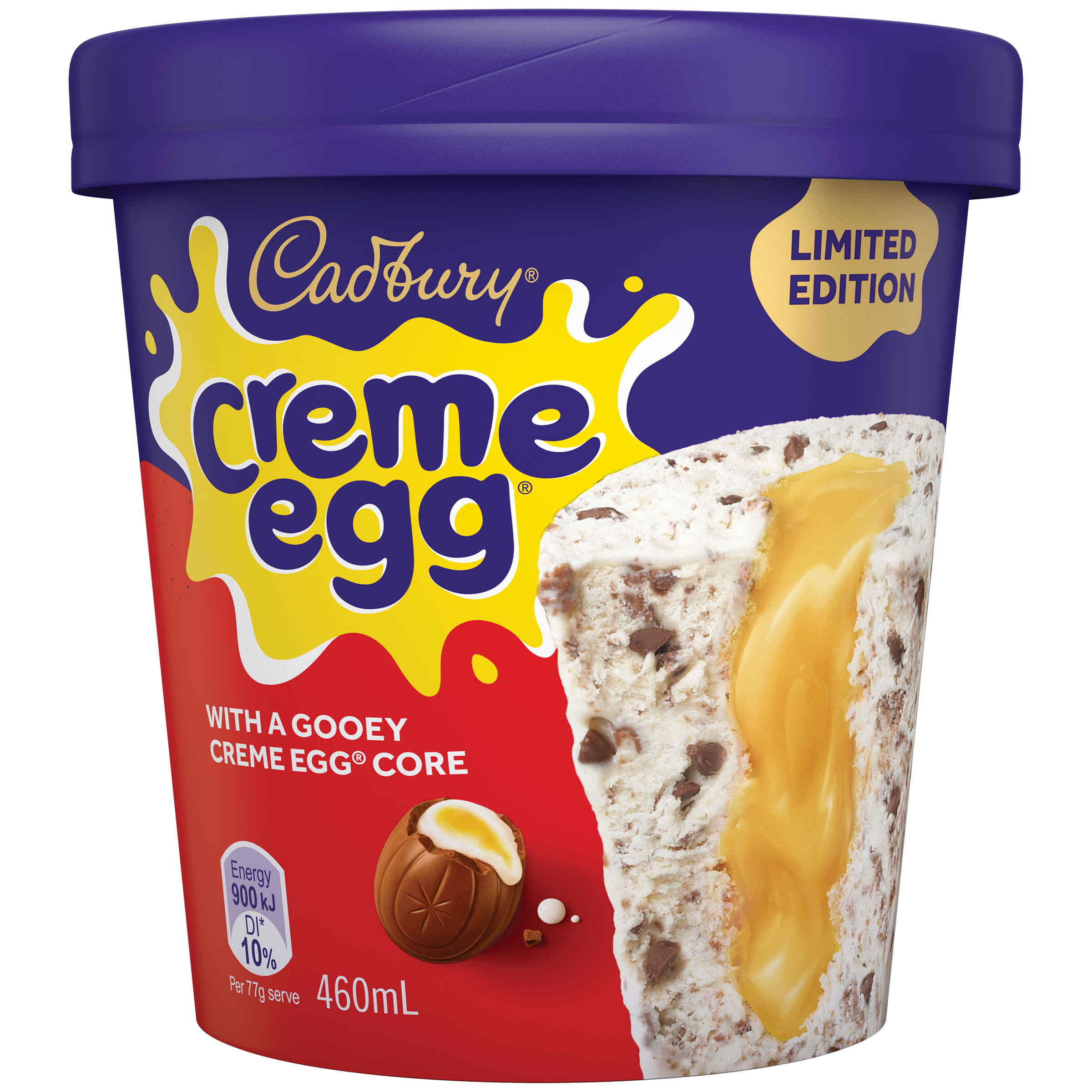 CADBURY Creme Egg Ice Cream 460mL pack