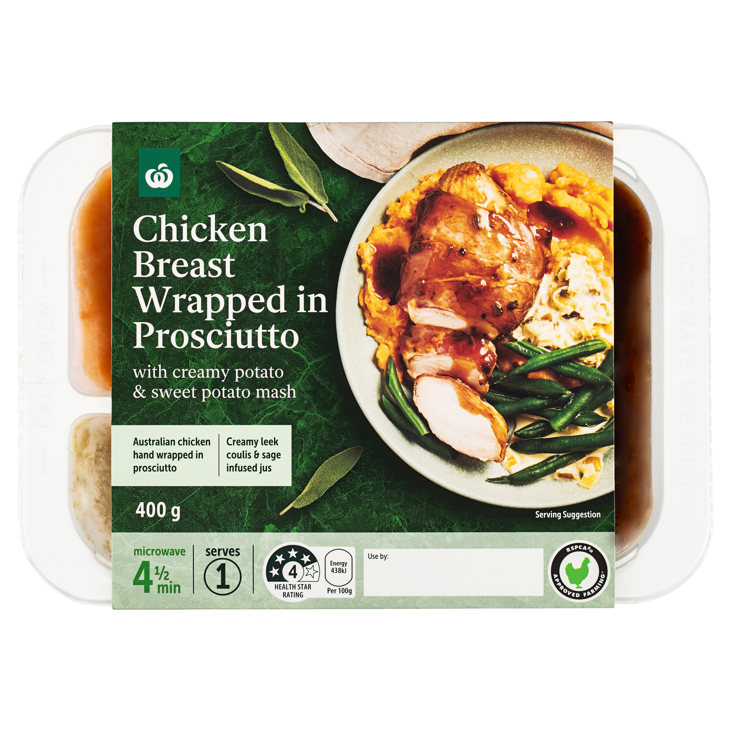 WW Wrapped Chicken Prosciutto 400g pack