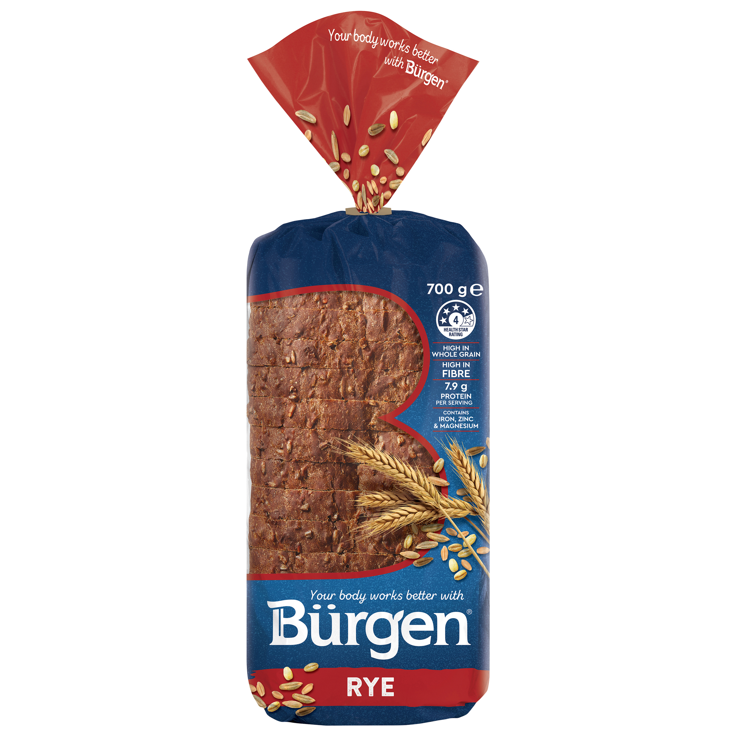 Burgen Rye 700g pack