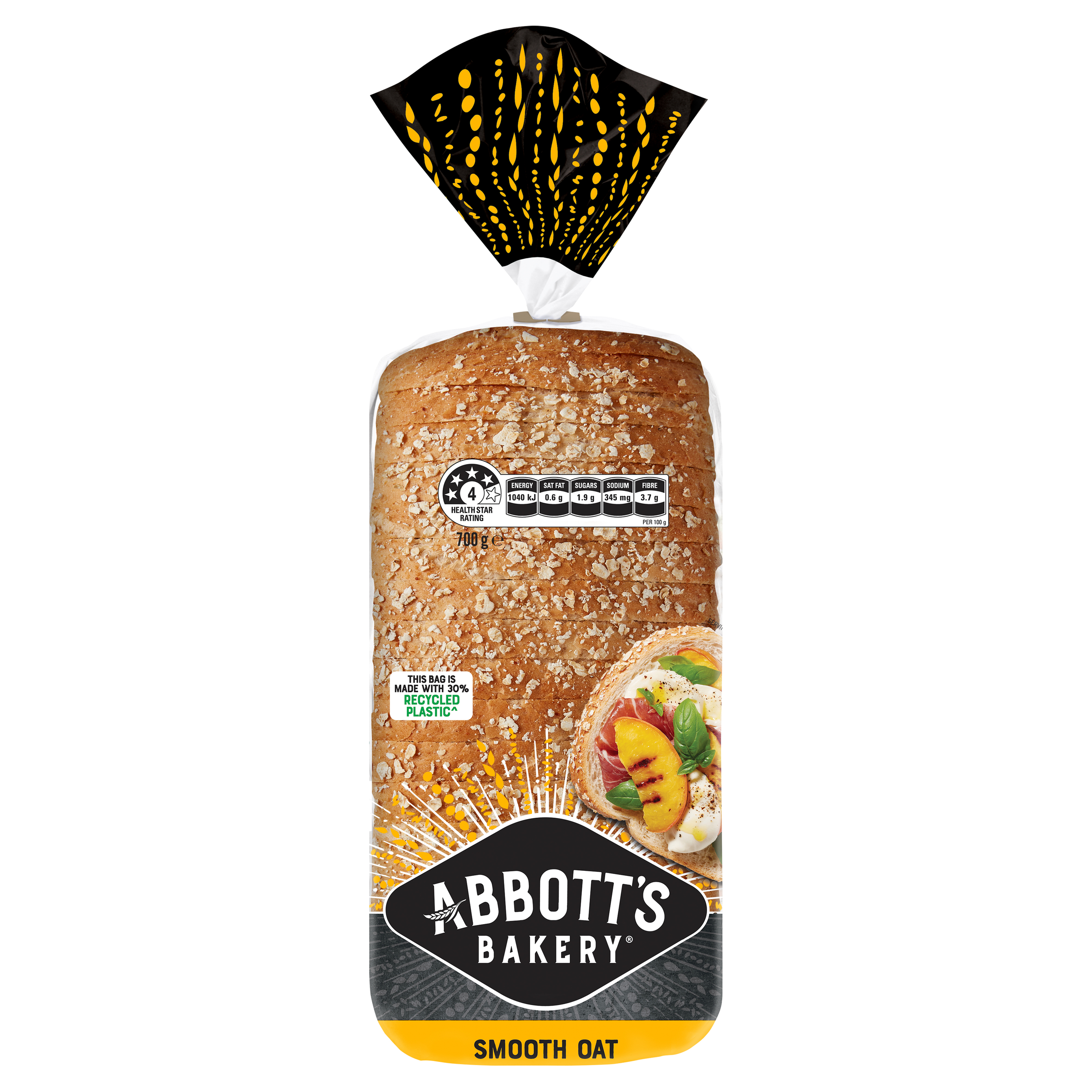 Abbott's Bakery Smooth Oats Bread 700g e pack