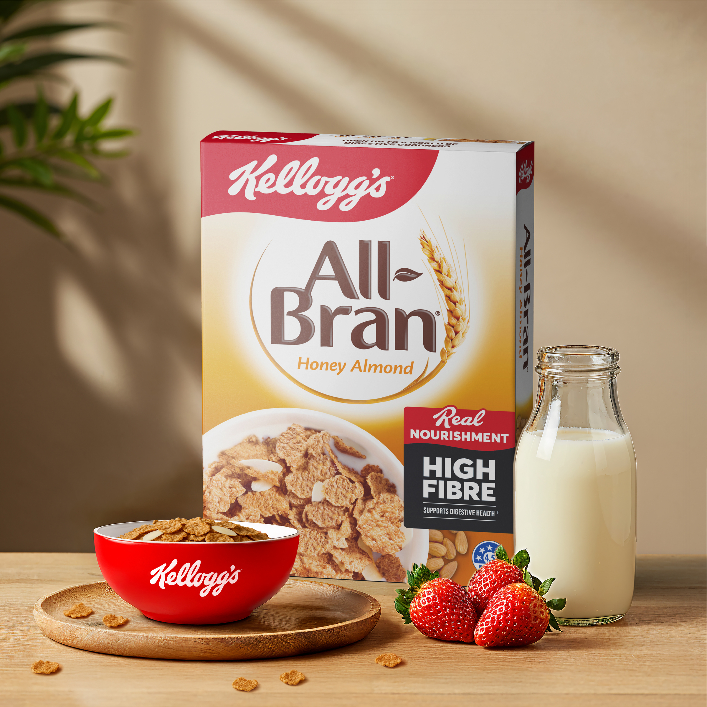 Kellogg's All-Bran Honey Almond 420g pack