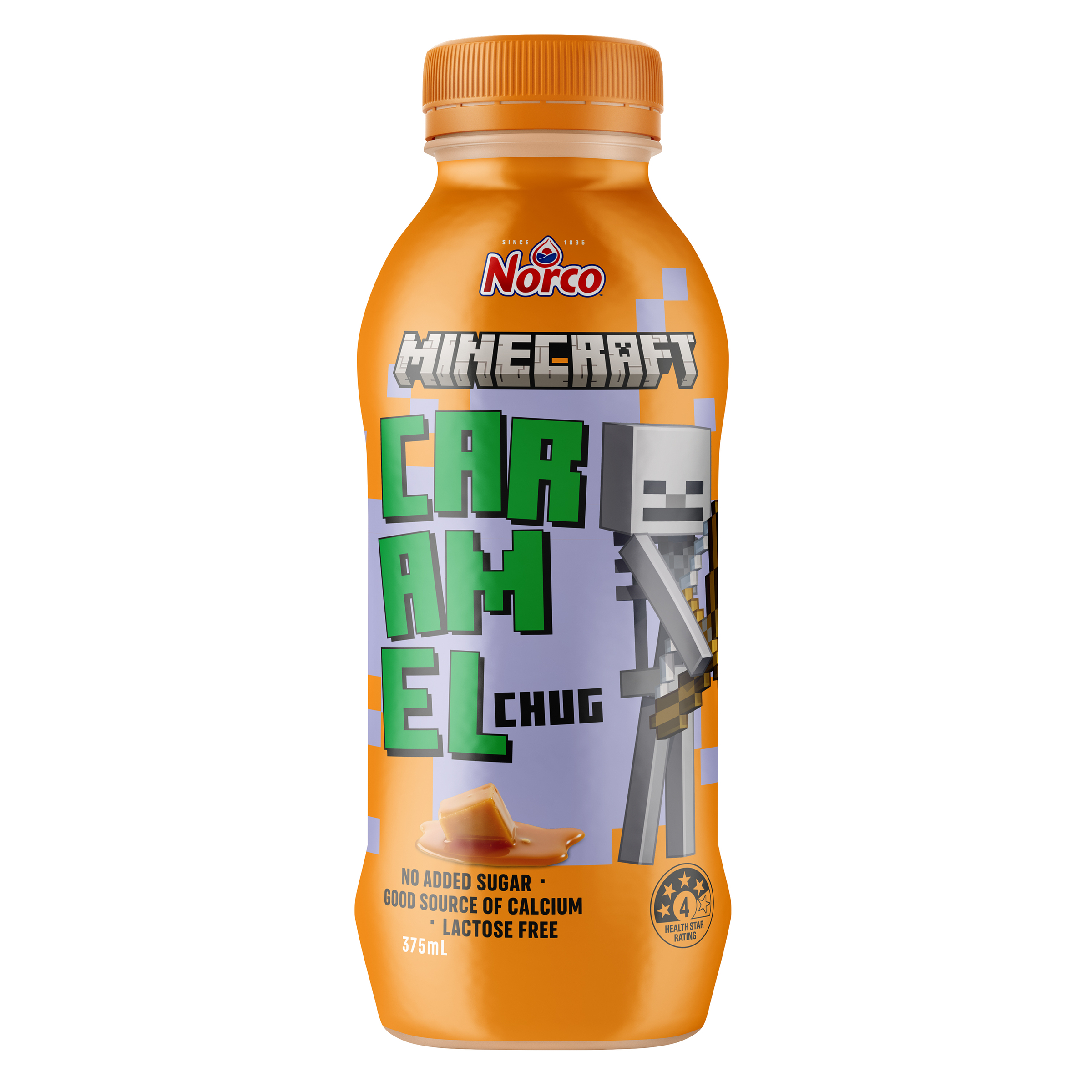 Minecraft Caramel Flavoured Milk 375ml pack