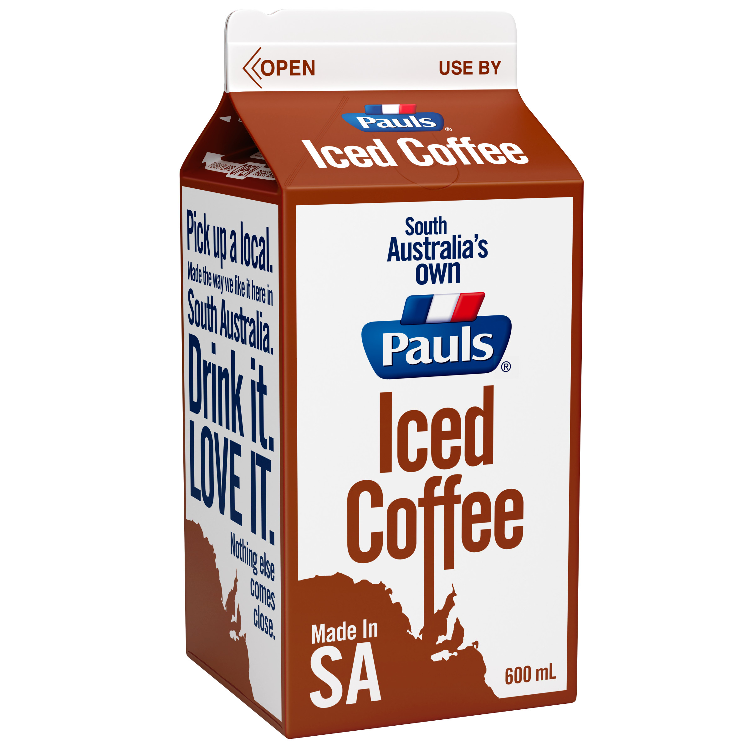 Pauls Iced Coffee Flavoured Milk 600mL pack
