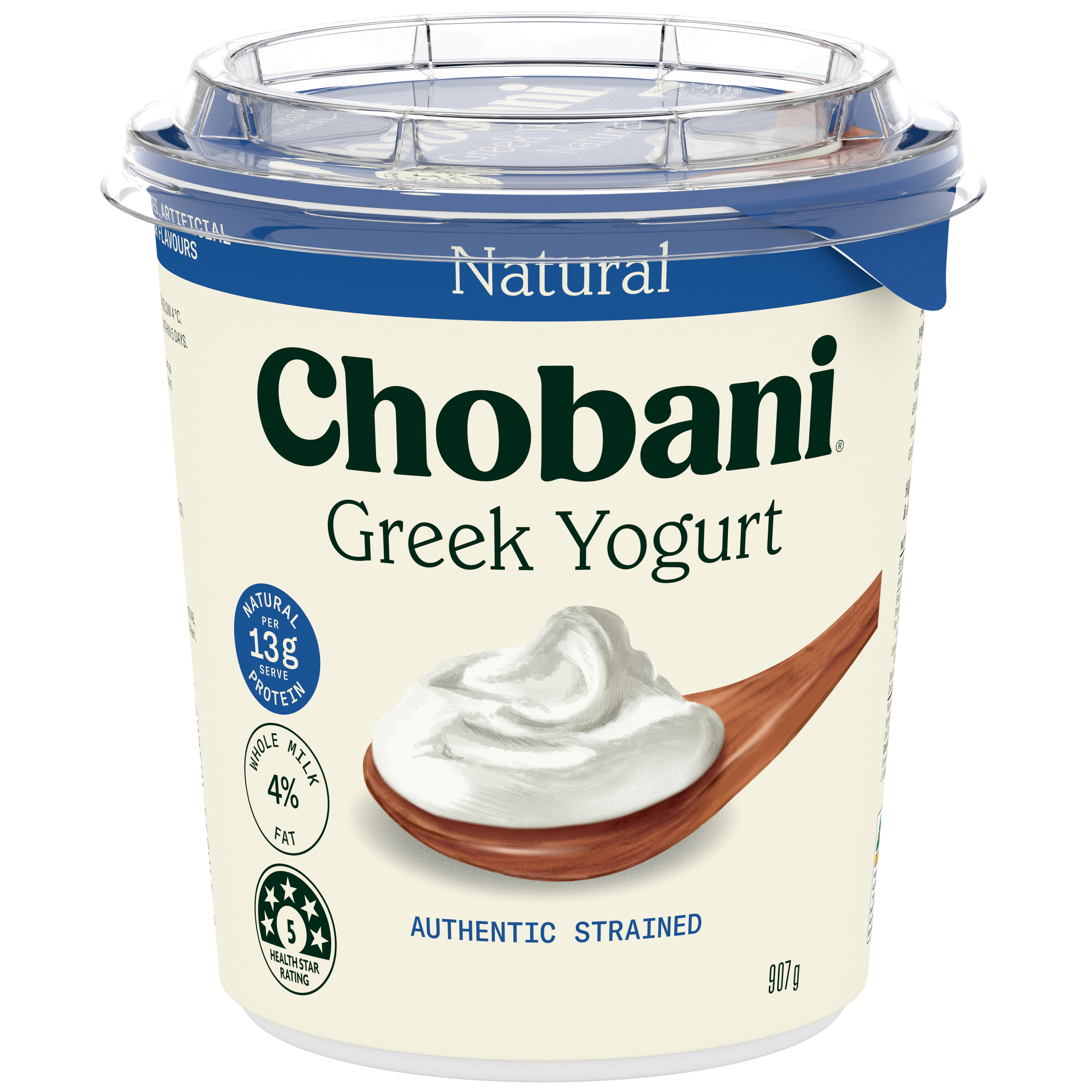 Chobani Greek Yogurt Natural 907g — healthiest Greek yoghurt Australia, no additives
