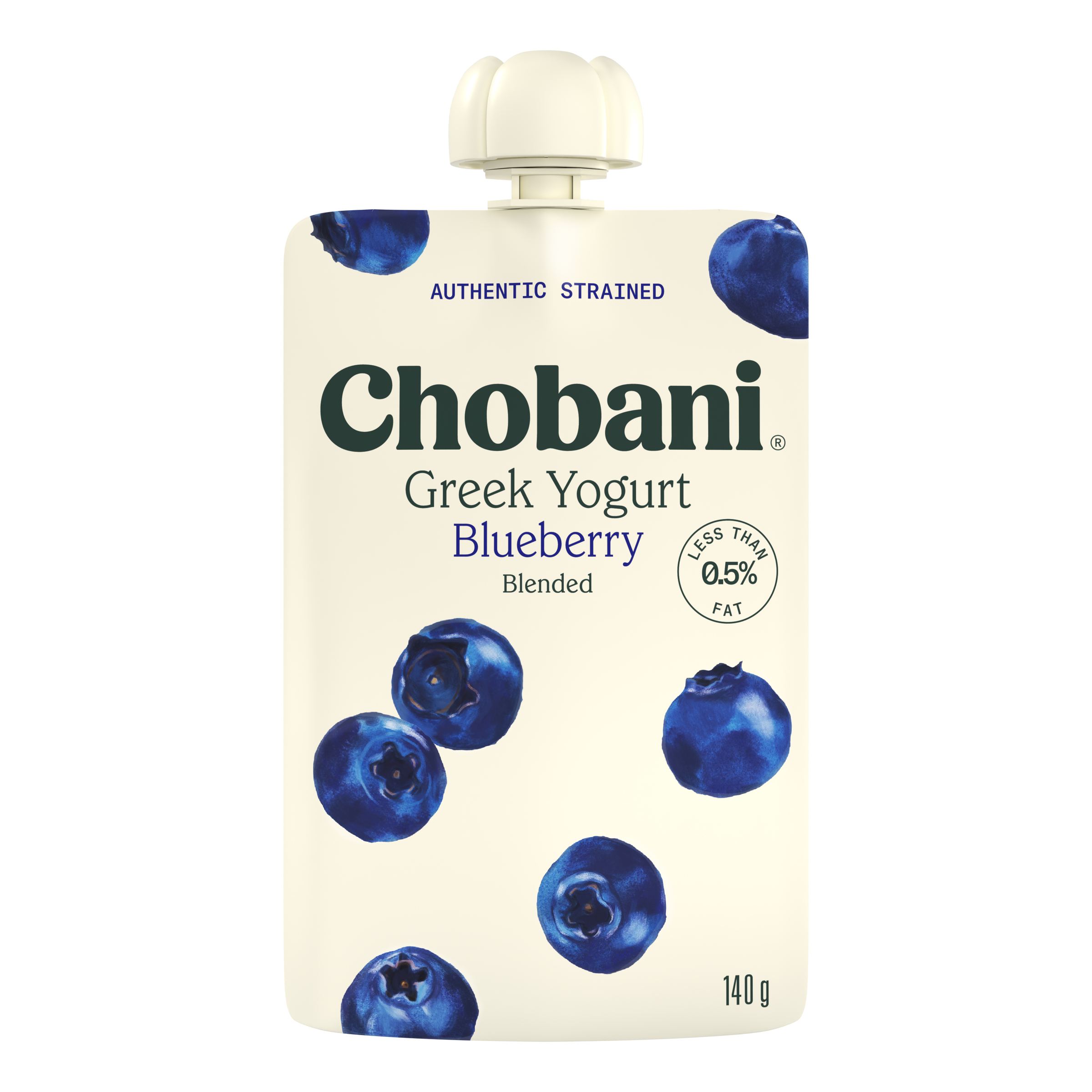 Chobani Blueberry Greek Yogurt Pouch 140g pack