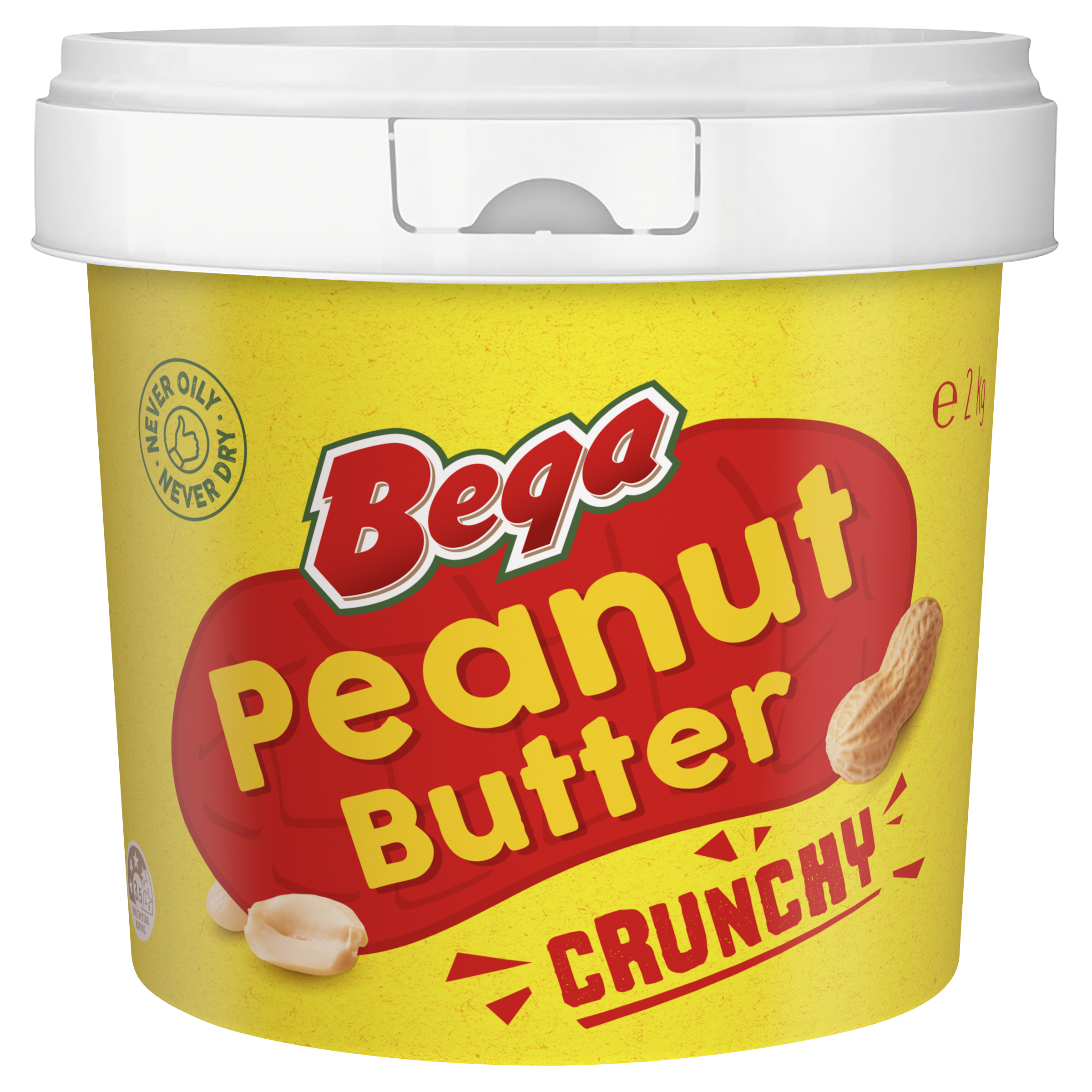 Bega Peanut Butter Crunchy 2kg pack