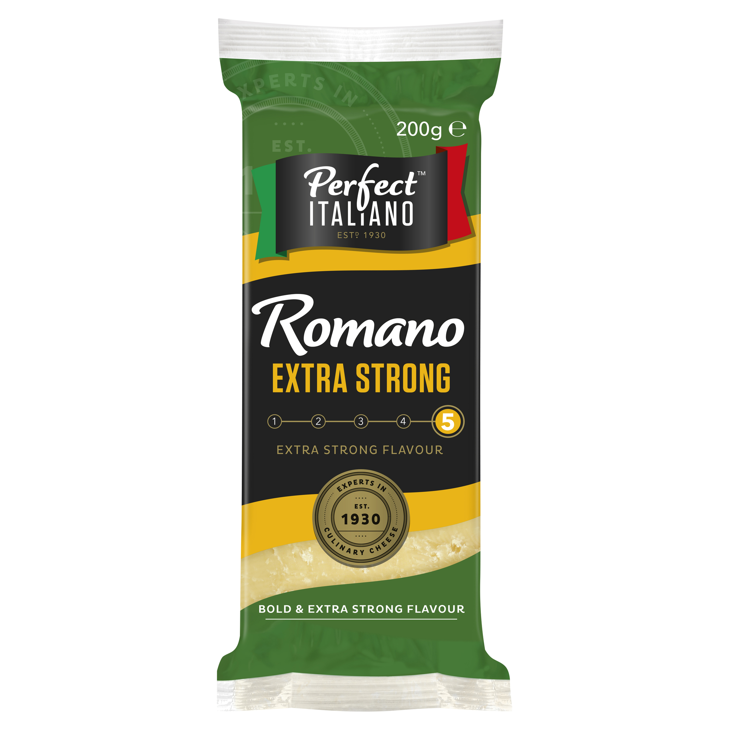 Perfect Italiano Block Romano Cheese Extra Strong 200g pack