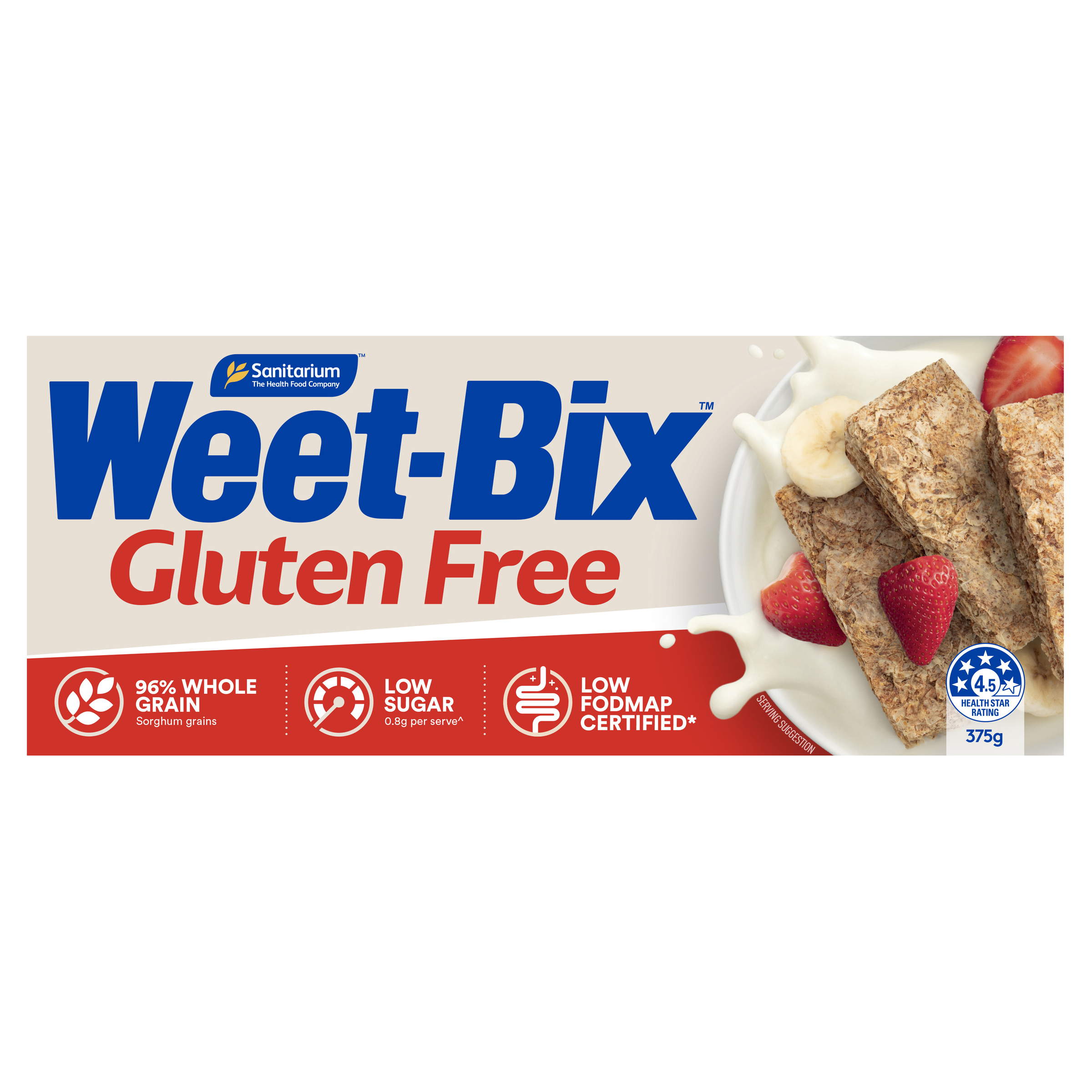 Weet-Bix Gluten Free Breakfast Cereal 375g pack