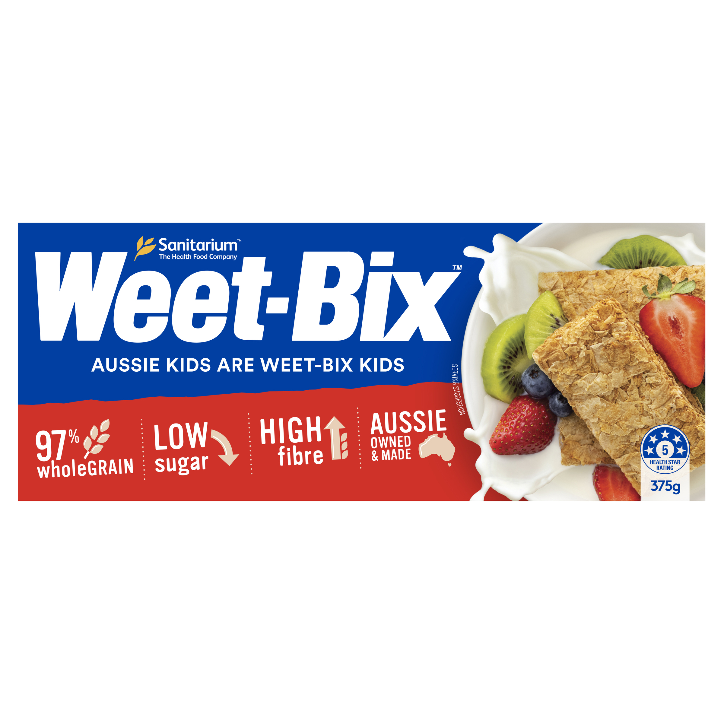 Weet-Bix Breakfast Cereal 375g pack