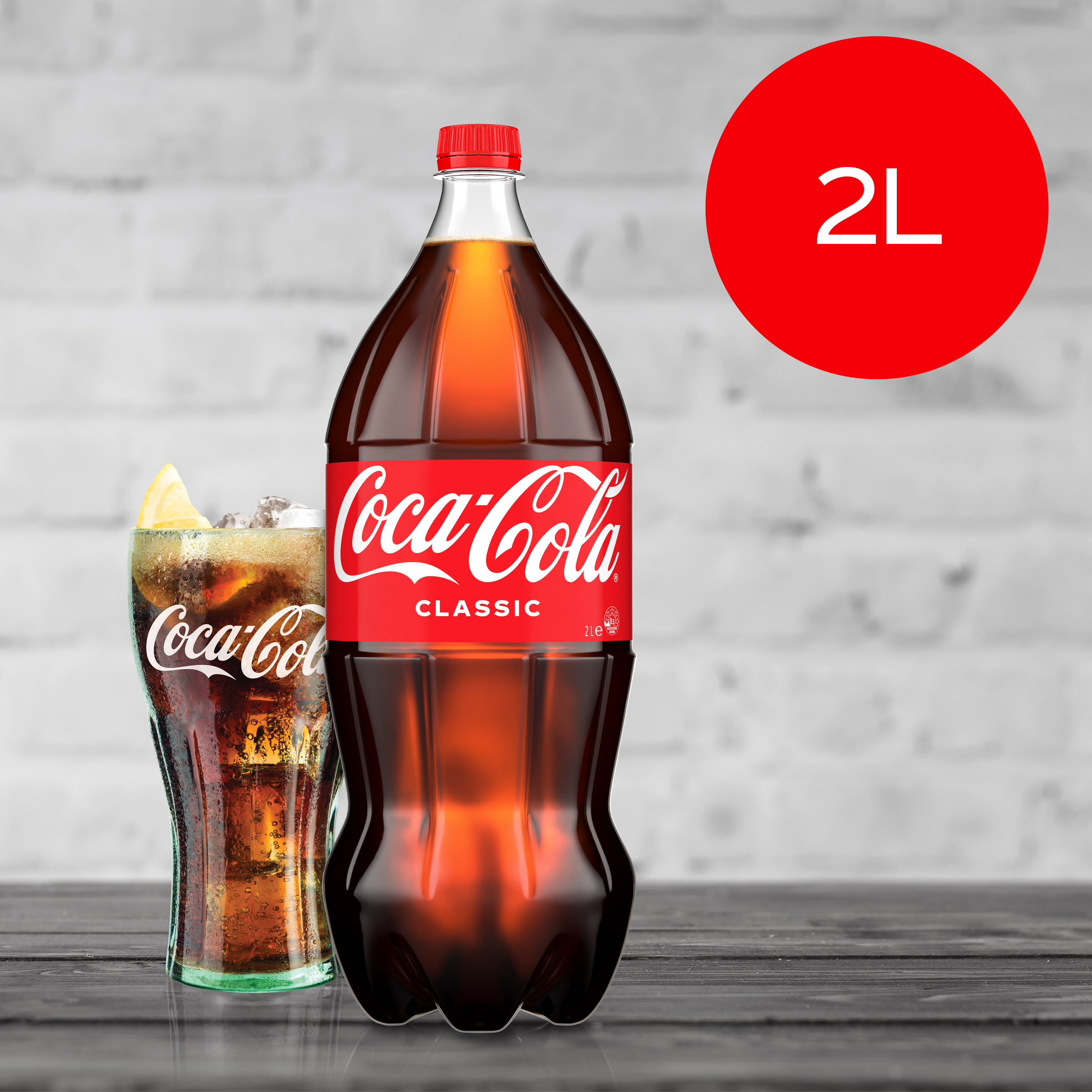 Coca-Cola Classic Soft Drink Bottle 2L pack