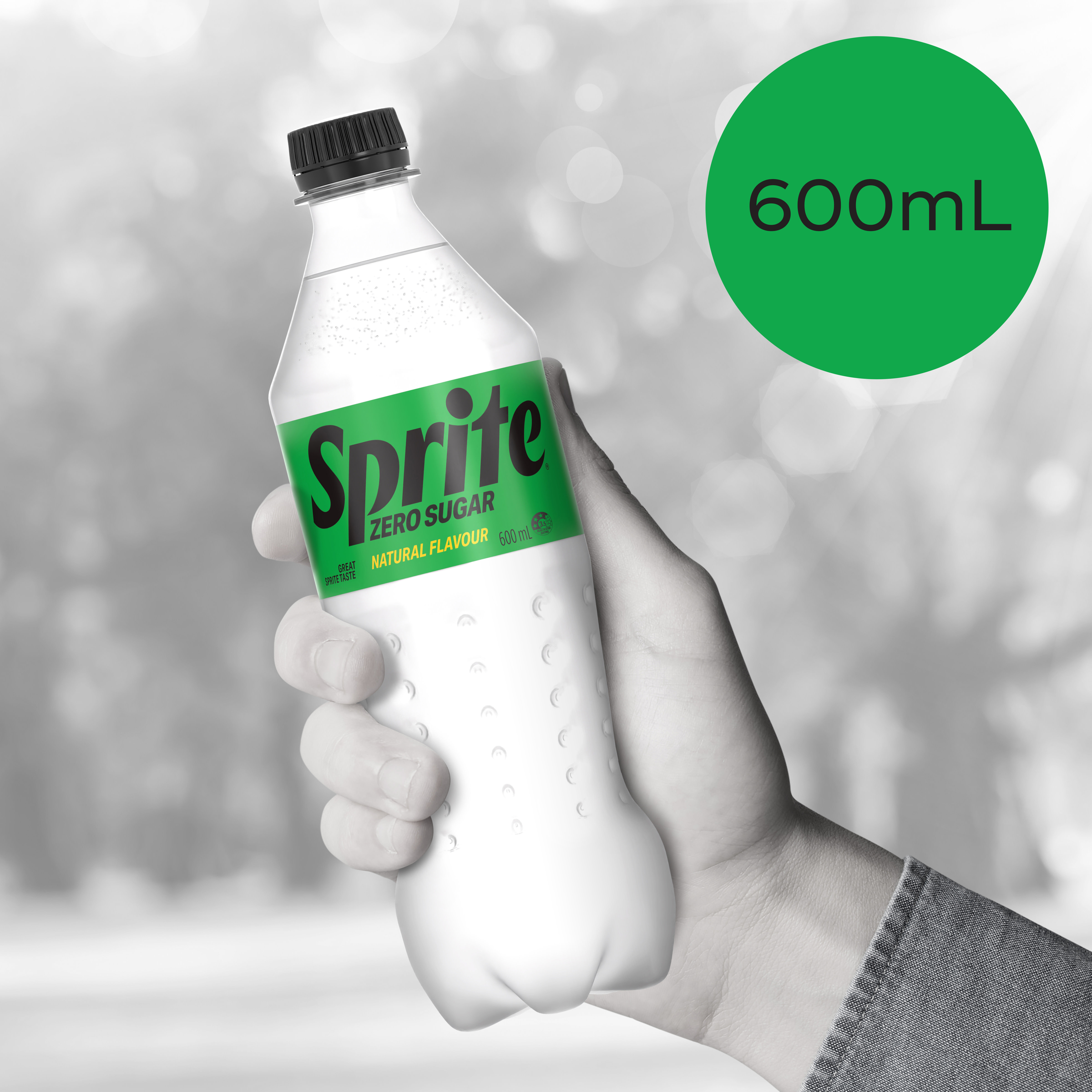 Sprite Zero Sugar Lemonade Soft Drink 600mL pack