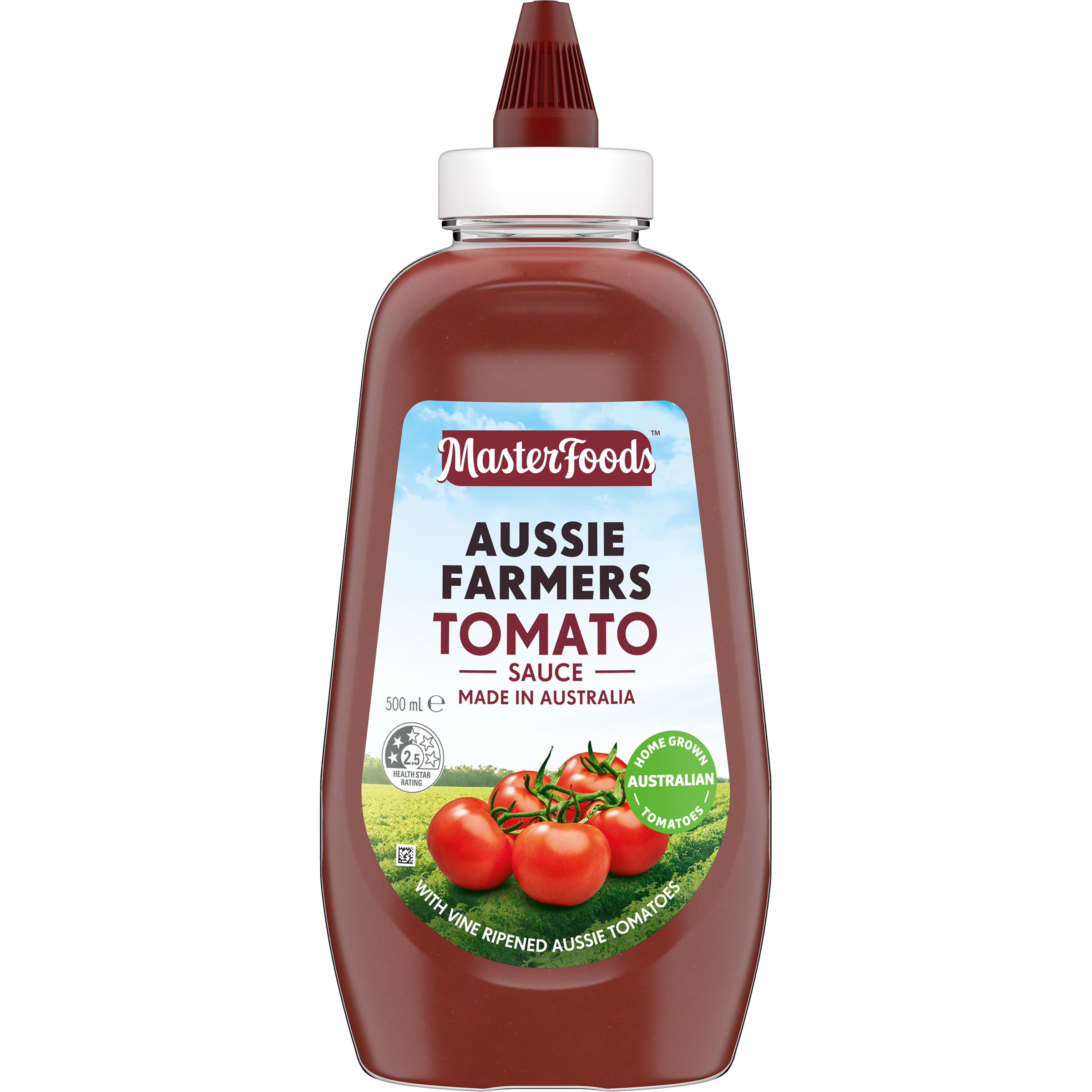 MasterFoods Aussie Farmers Tomato Sauce Bottle 500ml pack